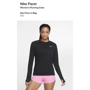 Nike Pacer Women’s Running Crew Neck in Black
